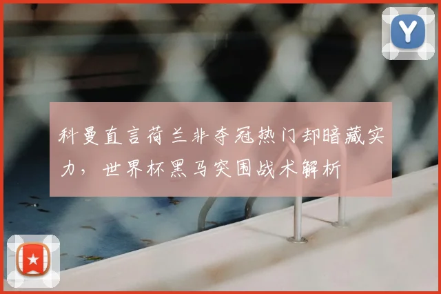 科曼直言荷兰非夺冠热门却暗藏实力,世界杯黑马突围战术解析